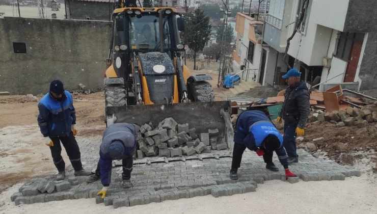 Pazarcık'ta Çamlıtepe Mahallesi'nde Çalışma