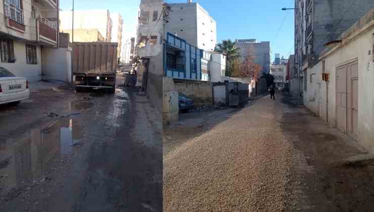 Suruç Süslü Sokak'ta Yollar Yenileniyor