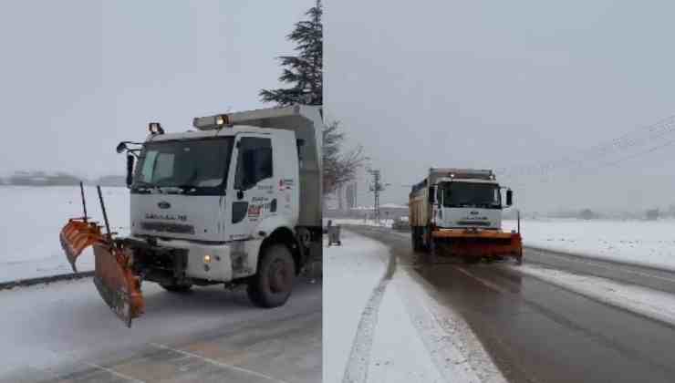 Elbistan Belediyesi’nden Karla Mücadele