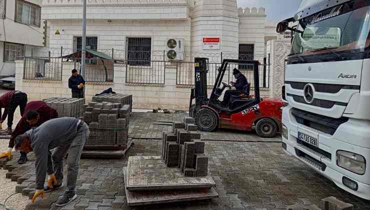 Suruç Belediyesi'nden Parke Taşı Çalışması