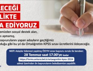 Ankara  Belediyesi KPSS Ücretlerini Karşılayacak!