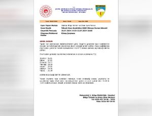 Edirne Belediyesi Meteoroloji Verilerini Açıkladı!