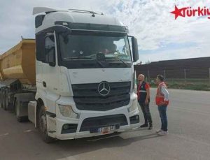 Edirne’de Hafriyat Kamyonlarına Sıkı Denetim