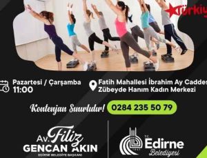 Edirne Kadın Spor Merkezi’nde Eğitimler Ücretsiz